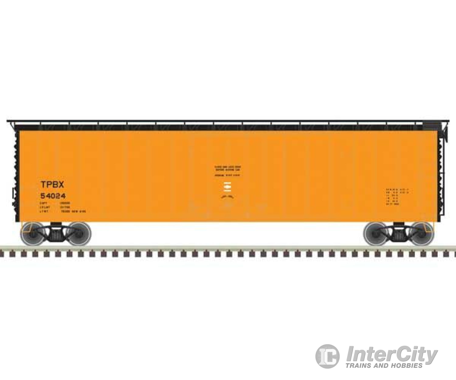 Atlas 20007029 50 Plug-Door Boxcar - Ready To Run Master(R) -- Tpbx #54052 (Orange Red) Freight Cars