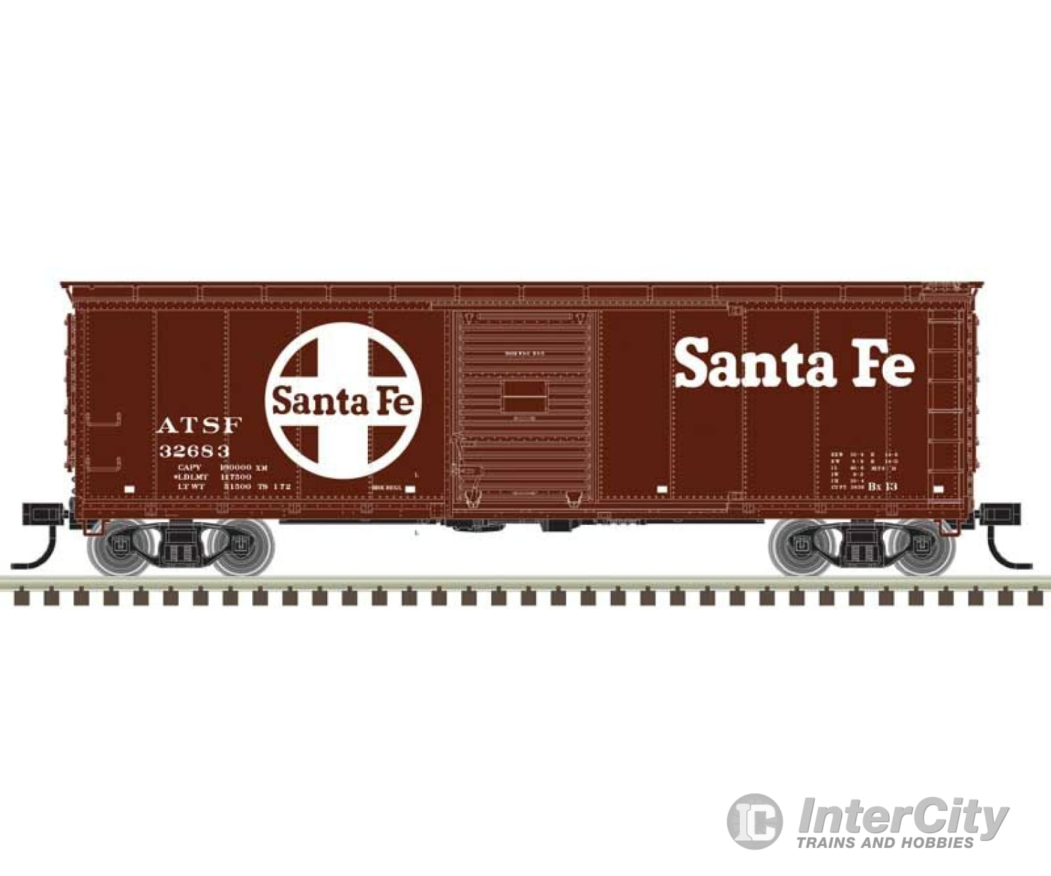 Atlas 20007083 Usra Steel Rebuilt 40 Boxcar - Ready To Run Master(R) -- Santa Fe #32527 (Boxcar Red