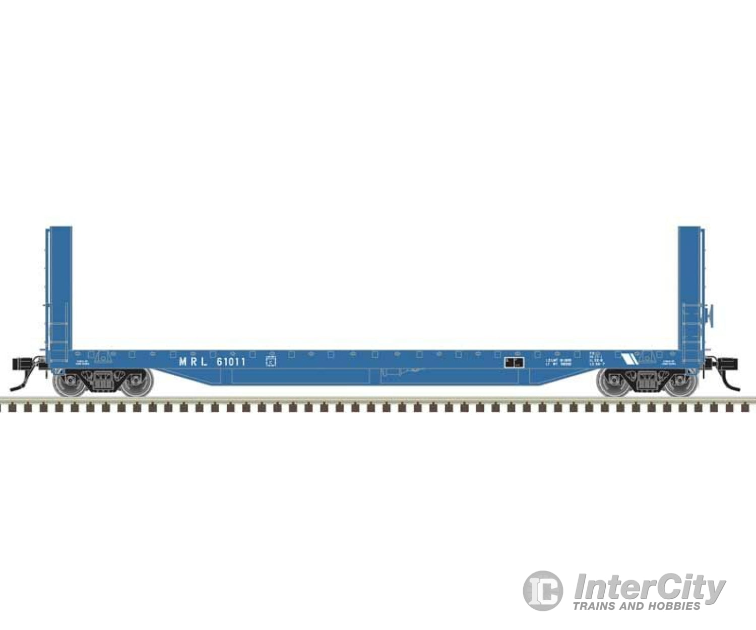 Atlas 20007109 516 Bulkhead Flatcar - Ready To Run Master(R) -- Montana Rail Link #61011 (Blue