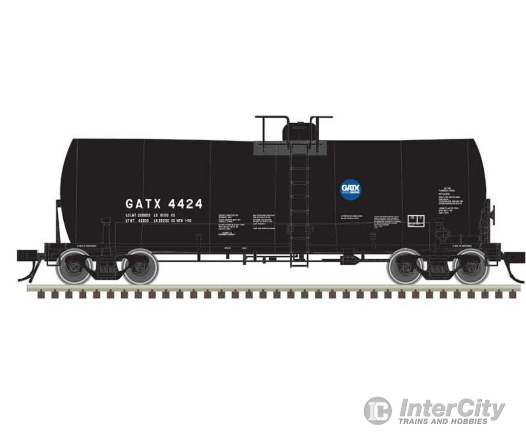 Atlas 20007224 Trinity 17 600-Gallon Corn Syrup Tank Car - Ready To Run -- Gatx #4432 (Black White