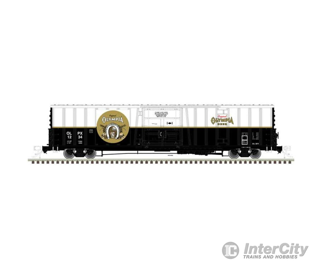 Atlas 20007261 Class Bx-177 62 Beer Boxcar - Ready To Run -- Olympia #101944 (Black White Gold)