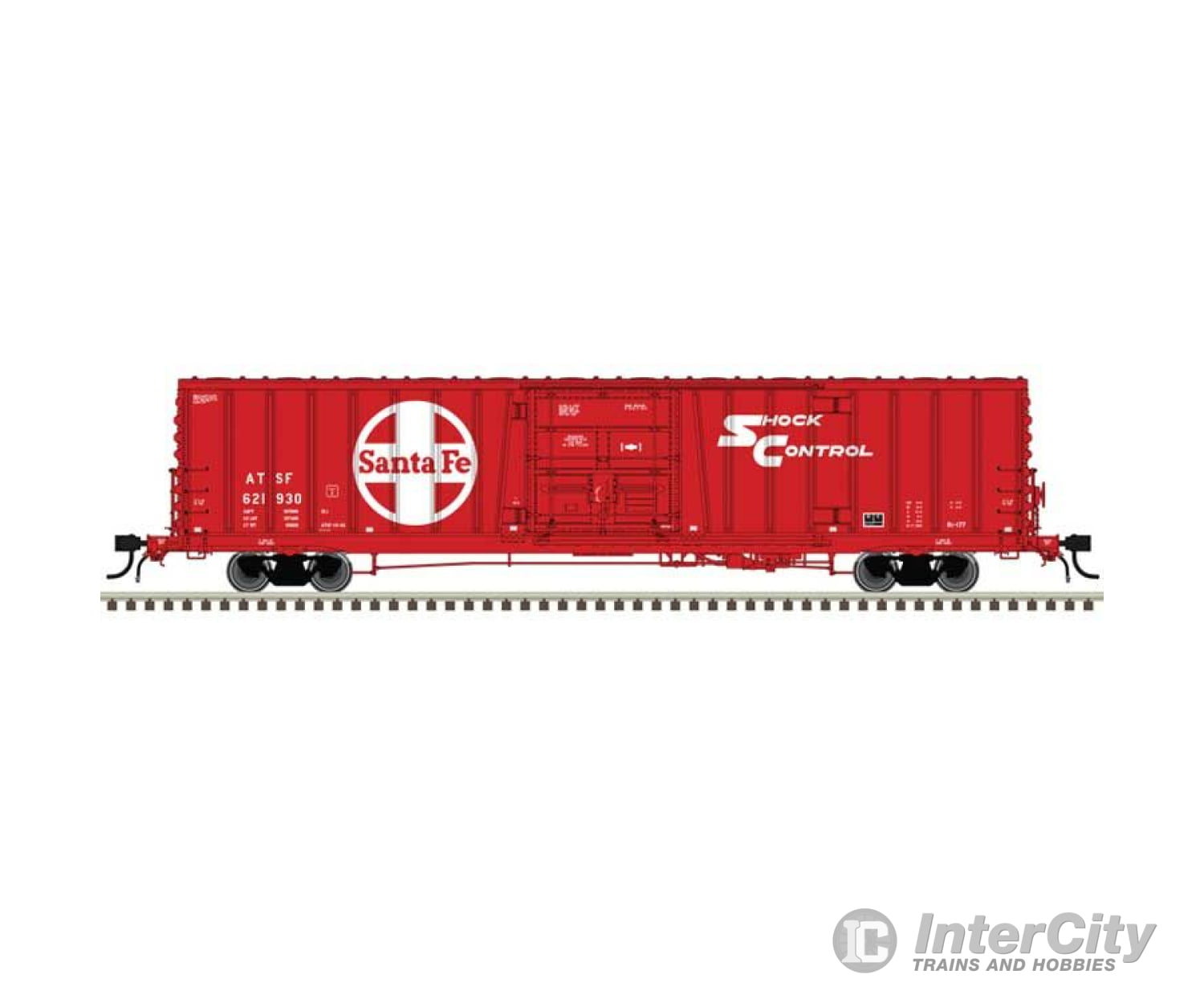 Atlas 20007296 Class Bx-177 Plug-Door Boxcar - Ready To Run Master(R) -- Santa Fe #621605 (Gothic