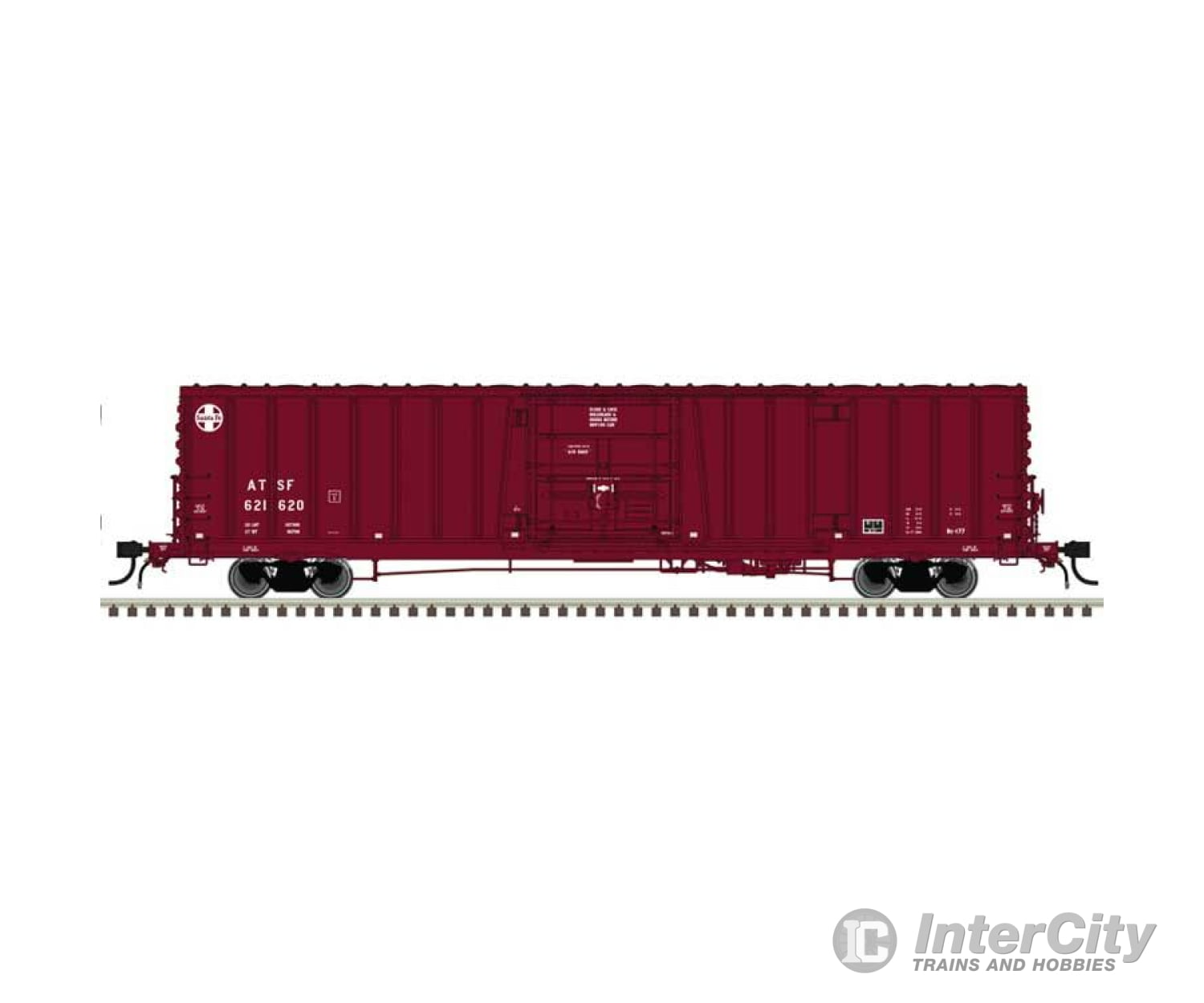 Atlas 20007305 Class Bx-177 Plug-Door Boxcar - Ready To Run Master(R) -- Santa Fe #621862 (1995