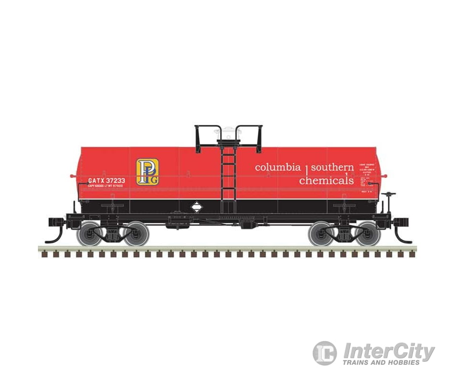 Atlas 20007353 11 000-Gallon Tank Car W/Platform - Ready To Run Master(R) -- Ppg Columbia Southern