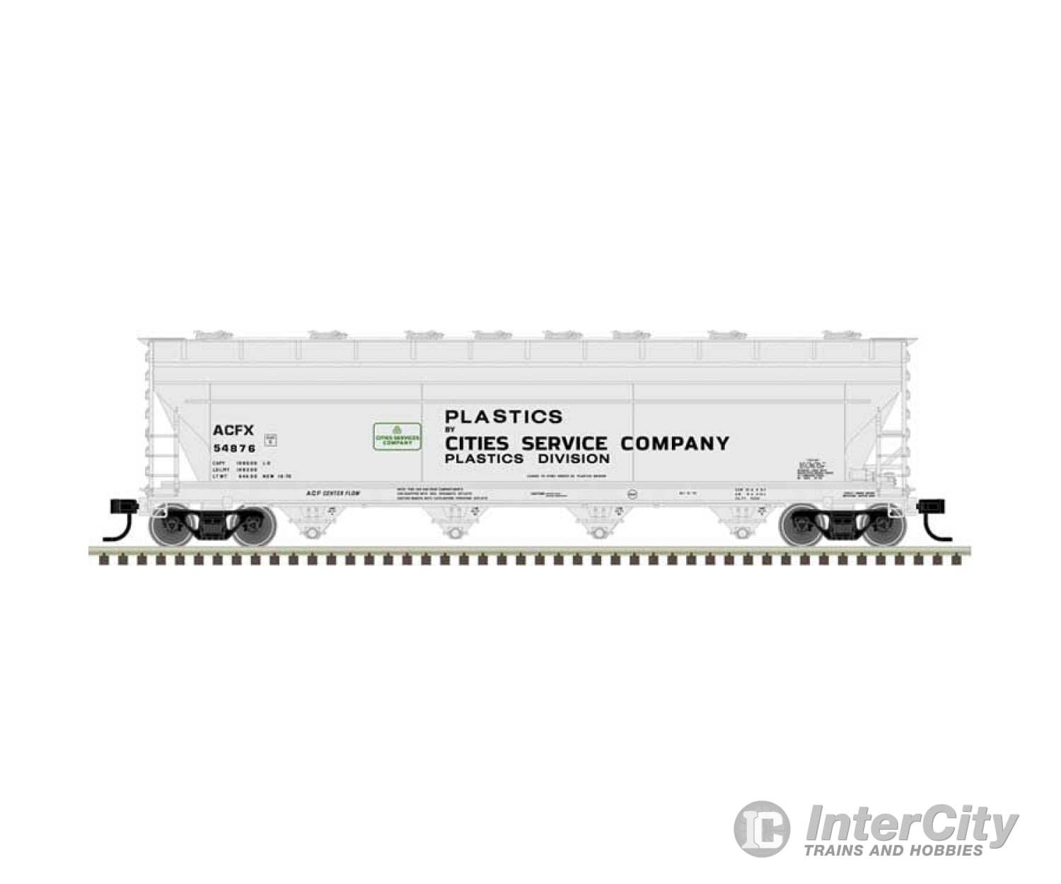 Atlas 20007371 Acf 5250 Covered Hopper - Ready To Run Master(R) Plus -- Cities Service Company