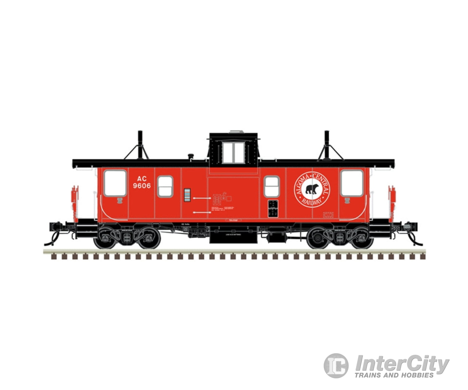 Atlas 20007787 Ho Pointe St. Charles Psc Caboose Algoma Central (Ac) #9602 Freight Cars