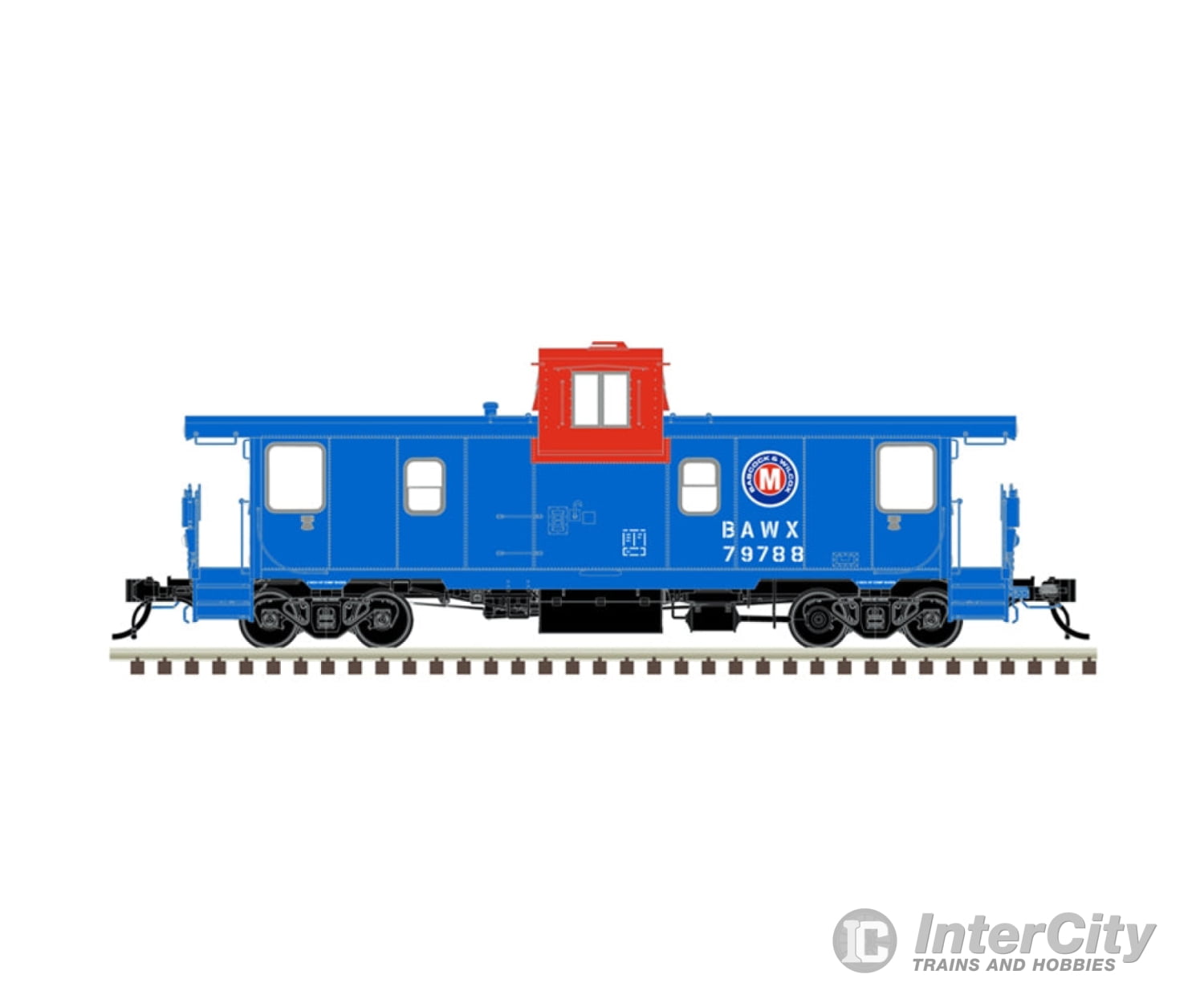 Atlas 20007792 Ho Pointe St. Charles Psc Caboose Babcock & Wilcox Bawx #79788 Freight Cars