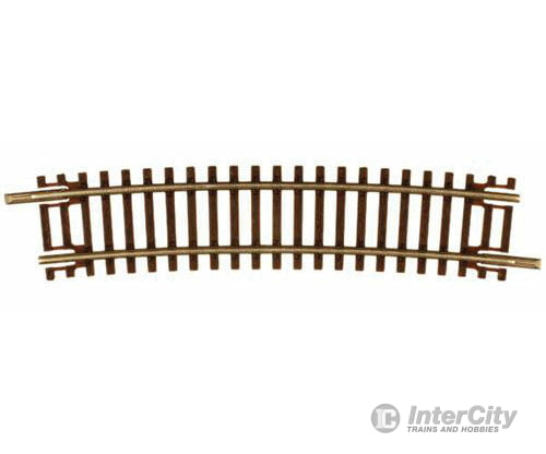 Atlas 2019 Code 55 Track W/Nickel-Silver Rail & Brown Ties -- 15 Radius Half Curve Pkg(6) Turnouts
