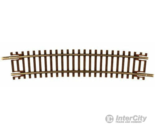 Atlas 2021 Code 55 Track W/Nickel-Silver Rail & Brown Ties -- 16-1/4 Radius Half Curve Pkg(6)