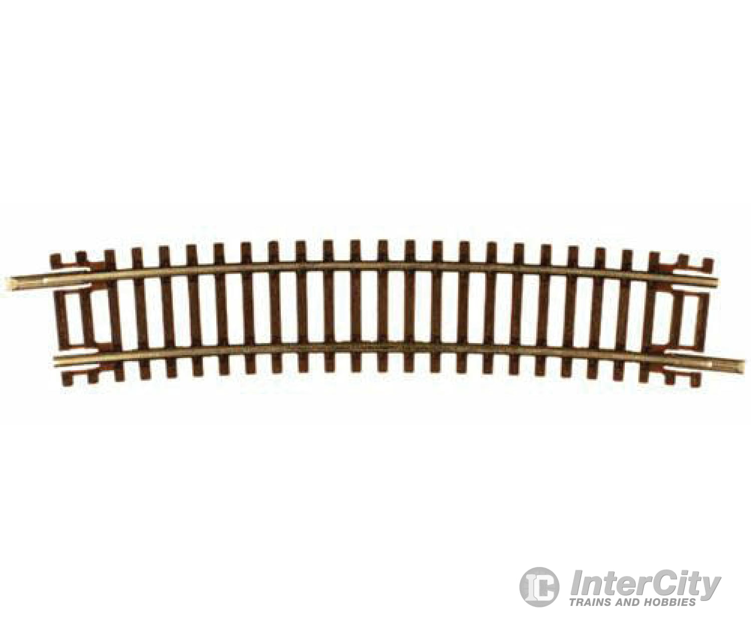 Atlas 2021 Code 55 Track W/Nickel-Silver Rail & Brown Ties -- 16-1/4 Radius Half Curve Pkg(6)