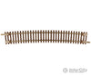 Atlas 2029 Code 55 Track W/Nickel-Silver Rail & Brown Ties -- 21-1/4 Radius Curve Half Section