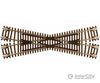 Atlas 2041 Code 55 Track W/Nickel-Silver Rail & Brown Ties -- 22.5-Degree Crossing Turnouts