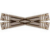 Atlas 2041 Code 55 Track W/Nickel-Silver Rail & Brown Ties -- 22.5-Degree Crossing Turnouts
