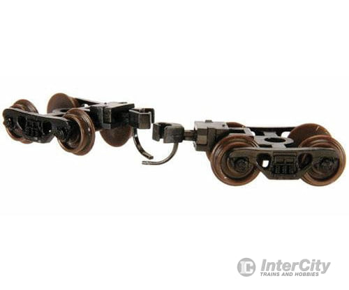 Atlas 22071 Talgo-Type Freight Car Trucks With Accumate Knuckle Couplers -- 100-Ton Roller Bearing &