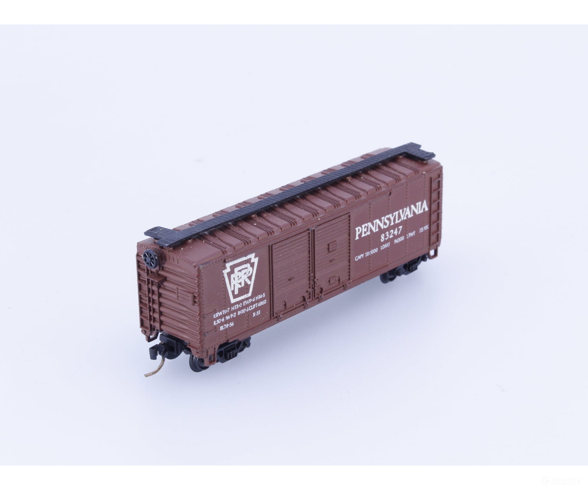 Atlas 2286 N 40’ Double Door Steel Boxcar Pennsylvania (PRR) 83247 Freight Cars