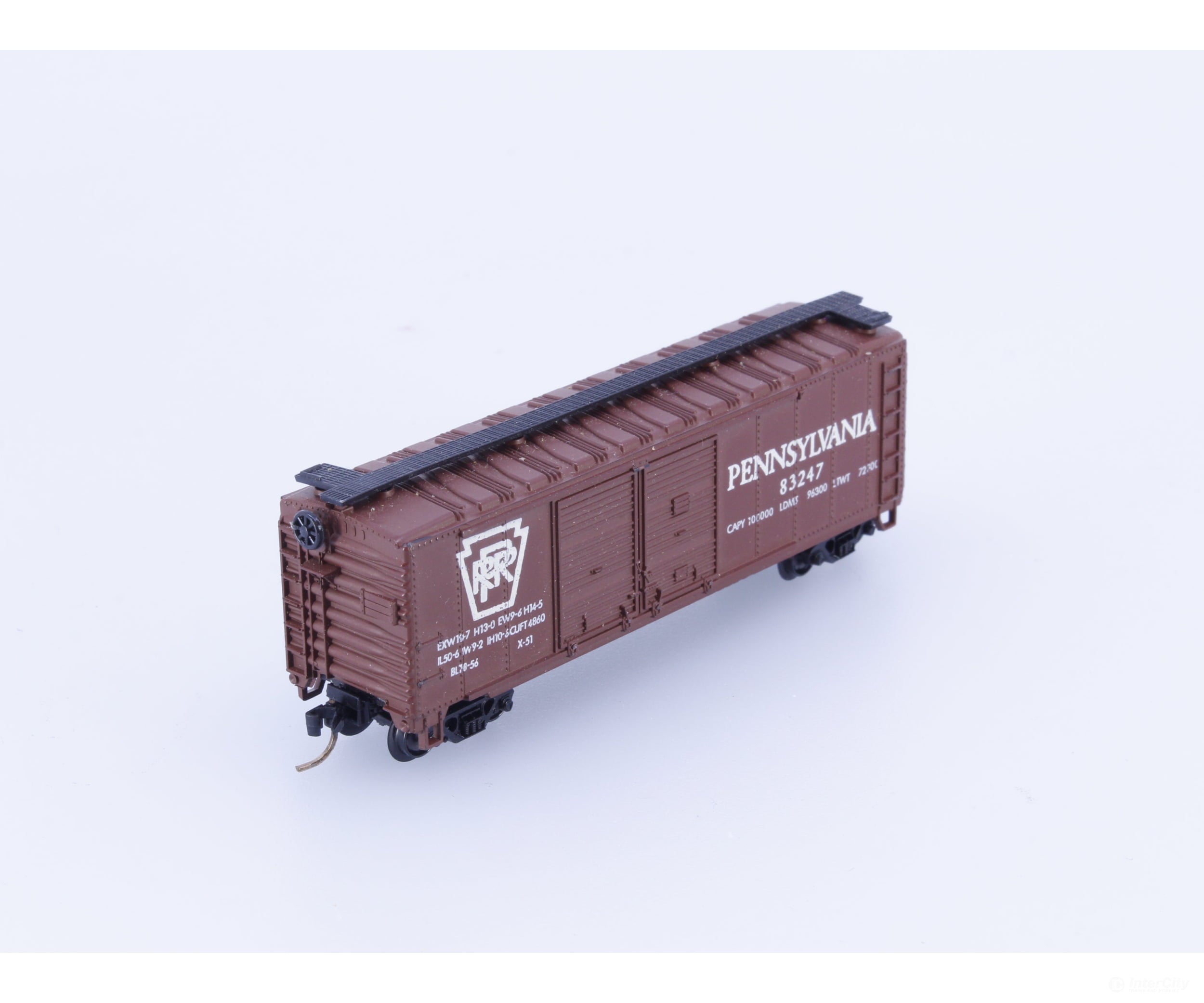 Atlas 2286 N 40’ Double Door Steel Boxcar Pennsylvania (PRR) 83247 Freight Cars