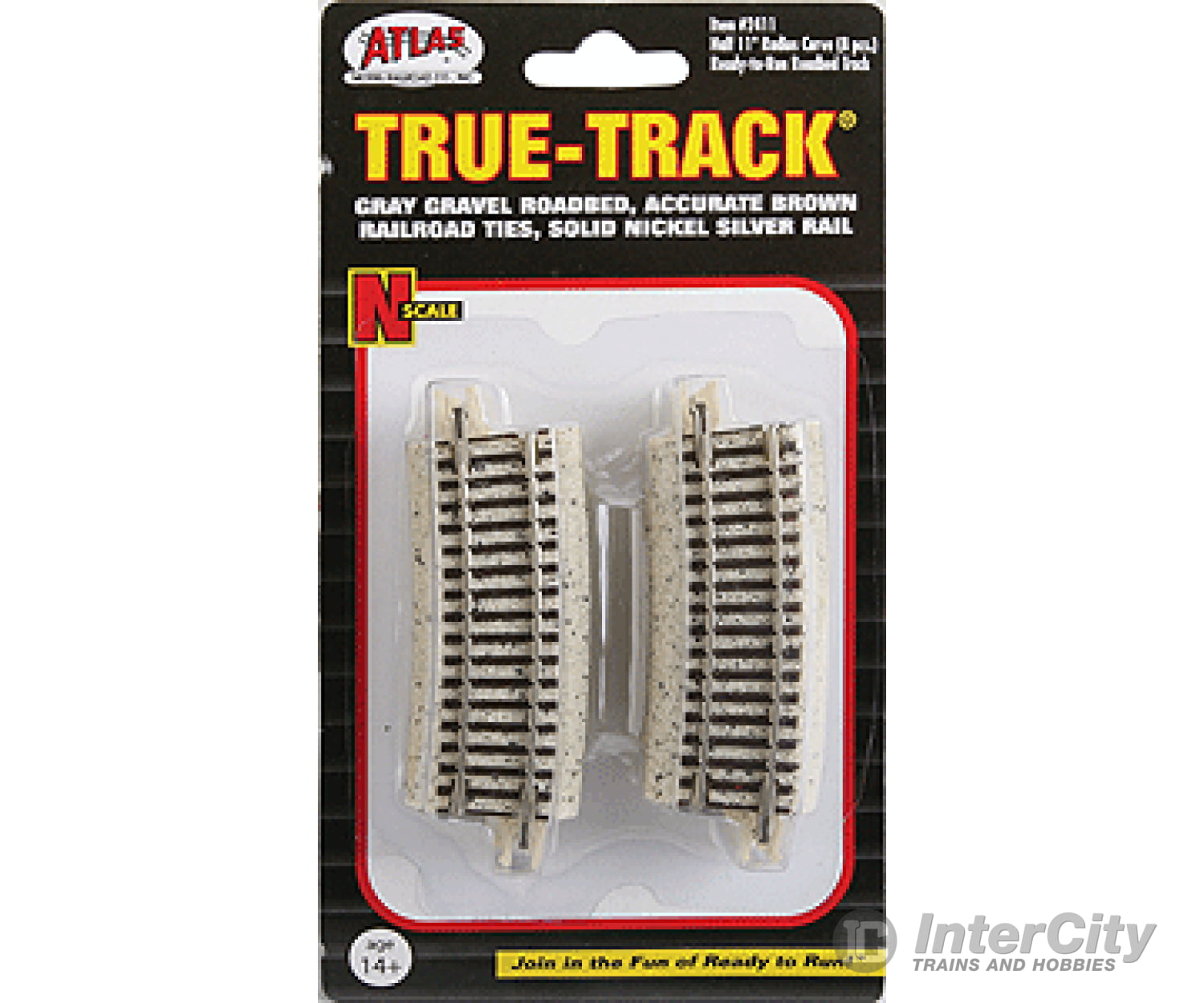 Atlas 2411 N Code 65 Tru-Track(R) -- 1/2 11 Radius Curve Track & Turnouts