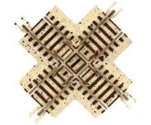 Atlas 2420 N Code 65 True-Track(R) -- 90-Degree Crossing Track & Turnouts