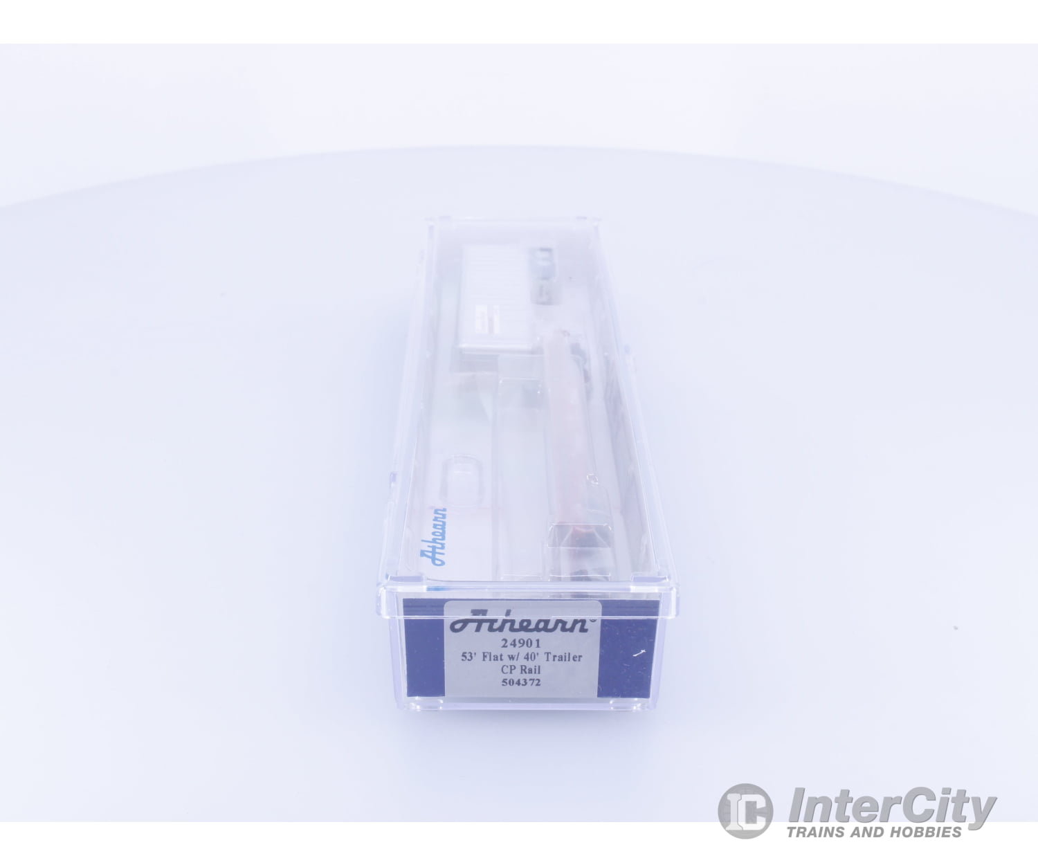 Atlas 24901 N 53’ Flatcar with 40’ Semi Trailer Canadian Pacific (CP) 504372 Freight Cars