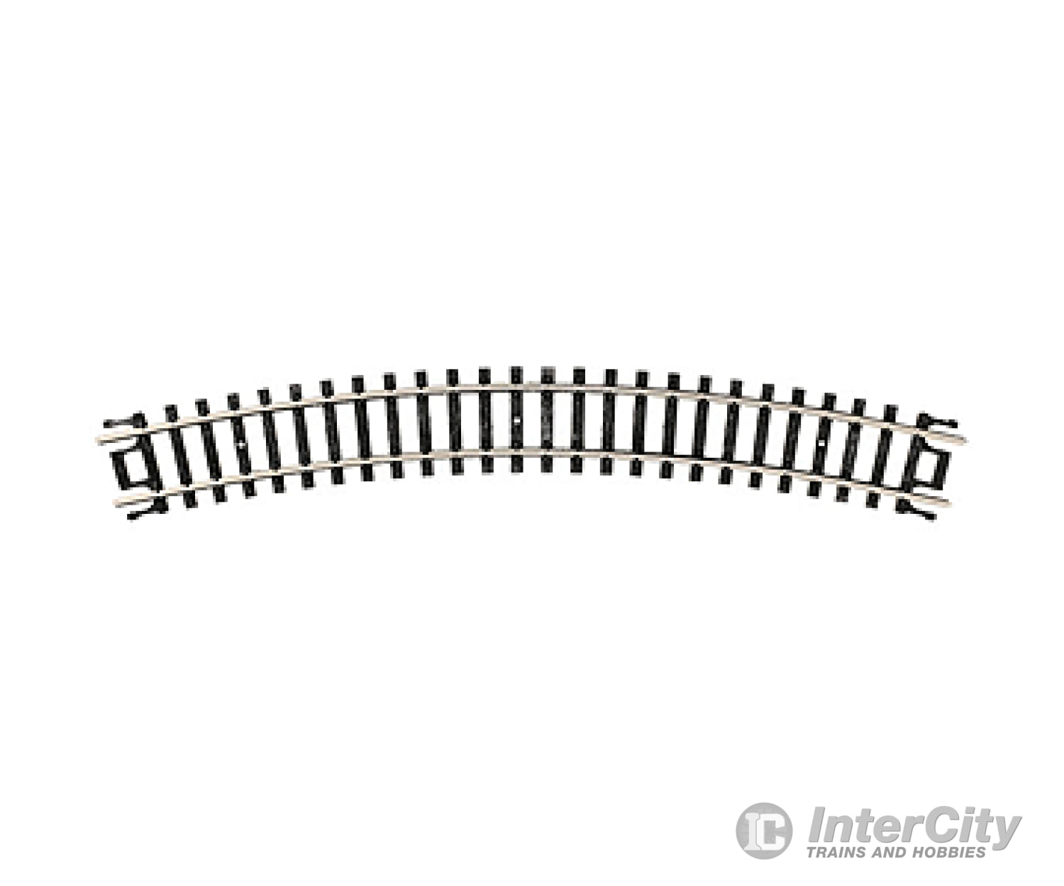 Atlas 2510 Curved Snap-Track(R) -- 9-3/4 Radius Black Ties Pkg(6) Track & Turnouts