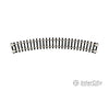 Atlas 2510 Curved Snap-Track(R) -- 9-3/4 Radius Black Ties Pkg(6) Track & Turnouts
