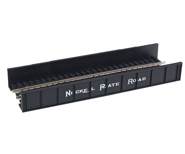 Atlas 2558 Decorated Code 80 Plate-Girder Bridge -- Nickel Plate Road (Black White) Tunnels &
