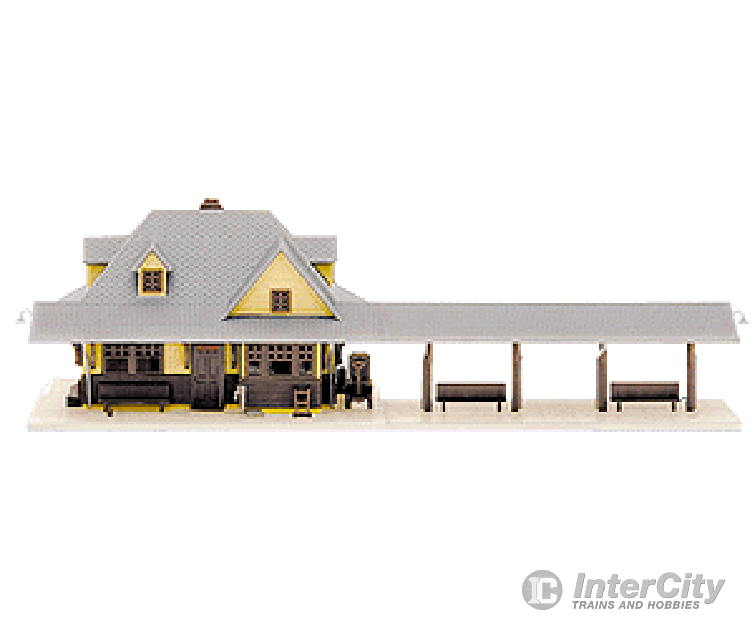 Atlas 2841 Passenger Station -- Kit - 3-1/4 X 2-1/4 8.25 5.7Cm Structures