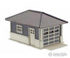 Atlas 2860 Garage - Laser-Cut Micro Plywood Kit -- 1-Car Matches Barbs Bungalow (Sold Separately)