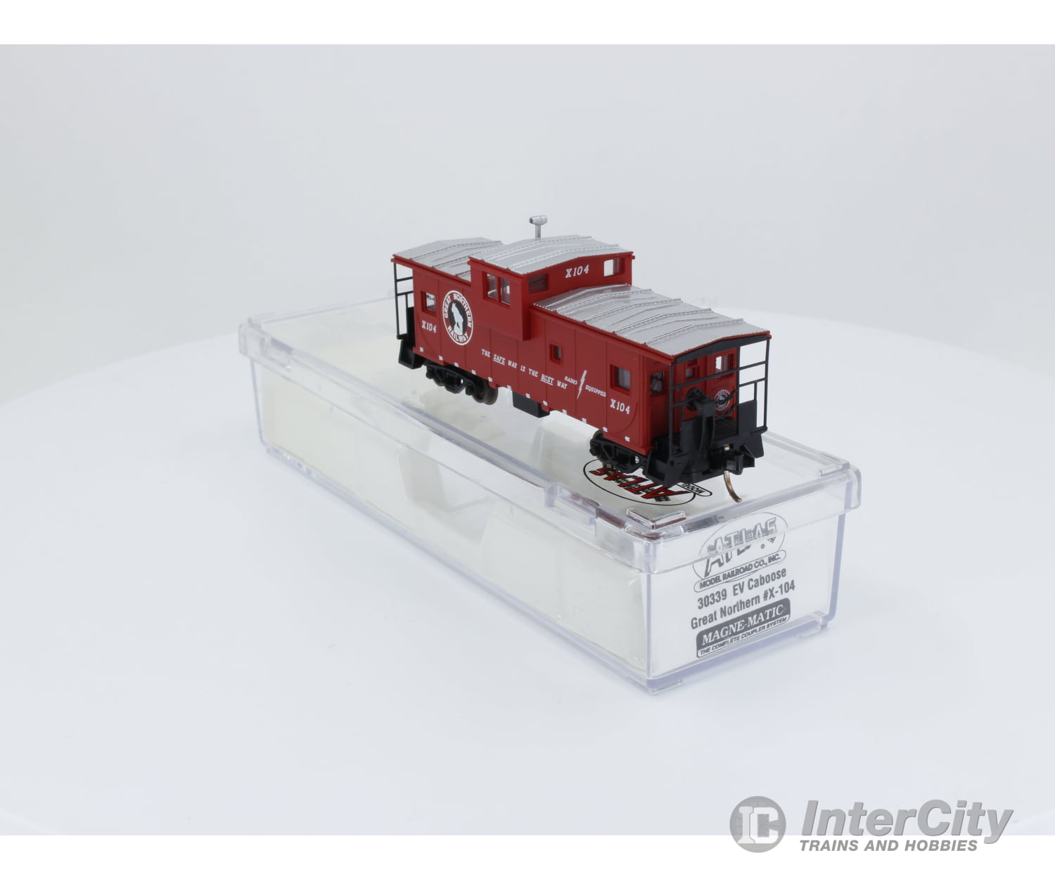 Atlas 30339 N Ev Caboose Freight Car Great Northern (Gn) X-104 Cars