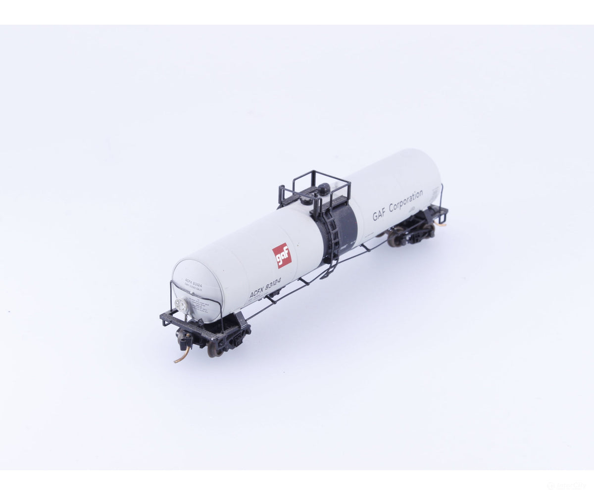 Atlas 30702 N 23500 Gal. Tank Car GAF (ACFX) 83124 - Freight Cars