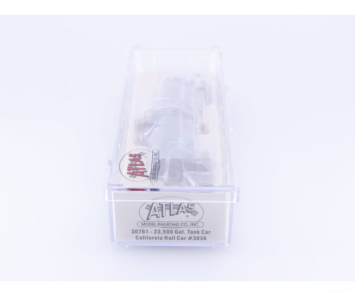 Atlas 30761 N 23500 Gal. Tank Car California Rail Car (CALX) 3036 - Freight Cars