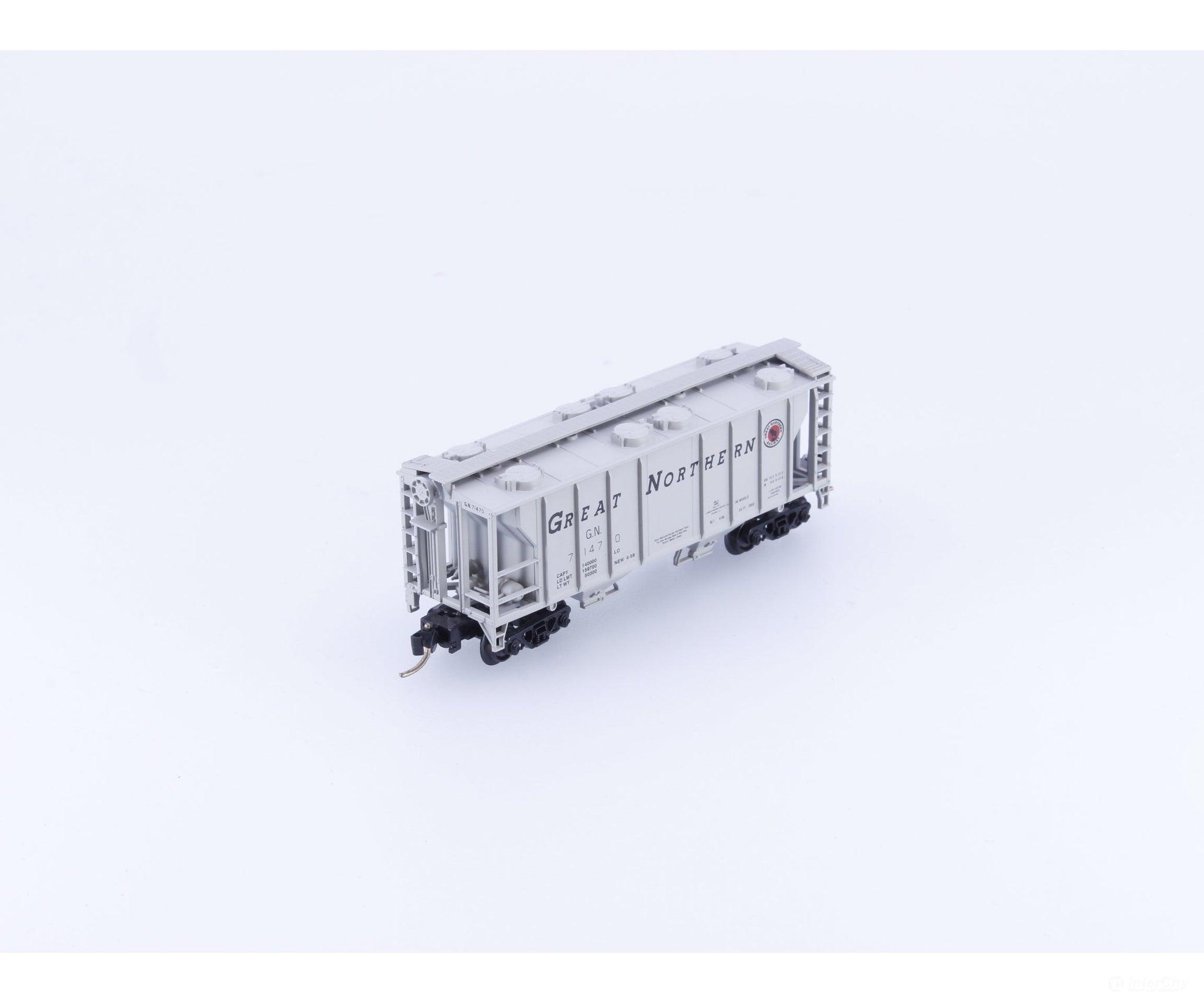 Atlas 3175 N 2 Bay PS2 Covered Hopper Car Great Northern (GN) 71470 - Freight Cars