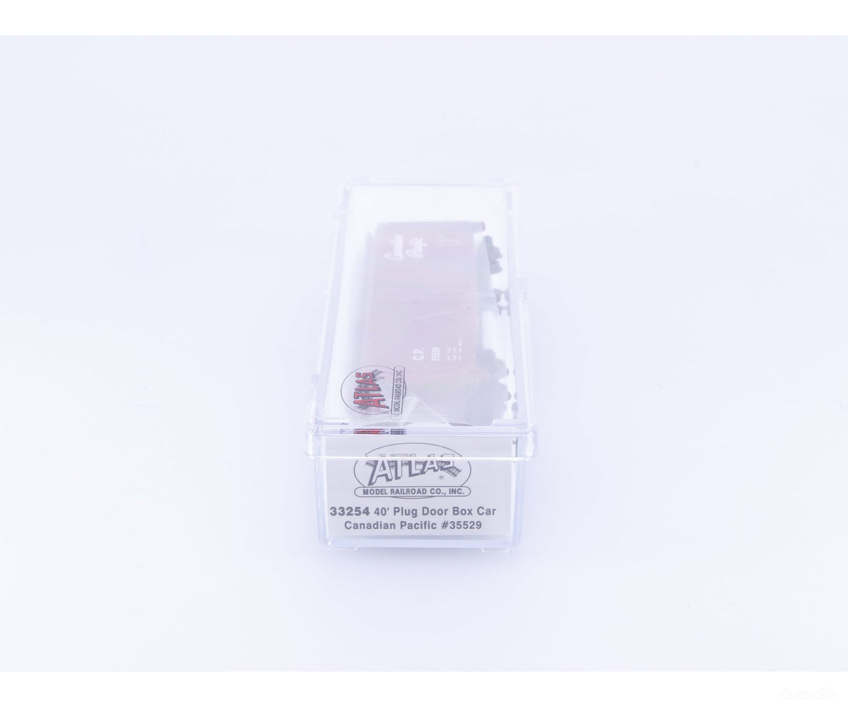 Atlas 33254 N 40’ Plug Door Box Car Canadian Pacific (CP) 35529 - Freight Cars