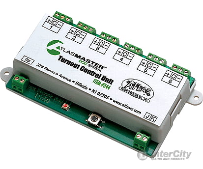 Atlas 344 Master (Tm) Dcc System -- Turnout Control Unit Stationary Decoders
