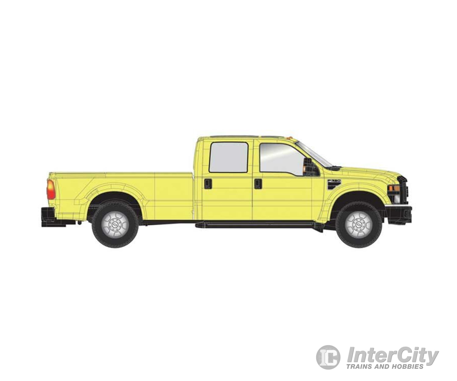 Atlas 35000002 Ford(R) F-350 Crew-Cab Pickup Truck - Assembled -- Safety Yellow Cars & Trucks