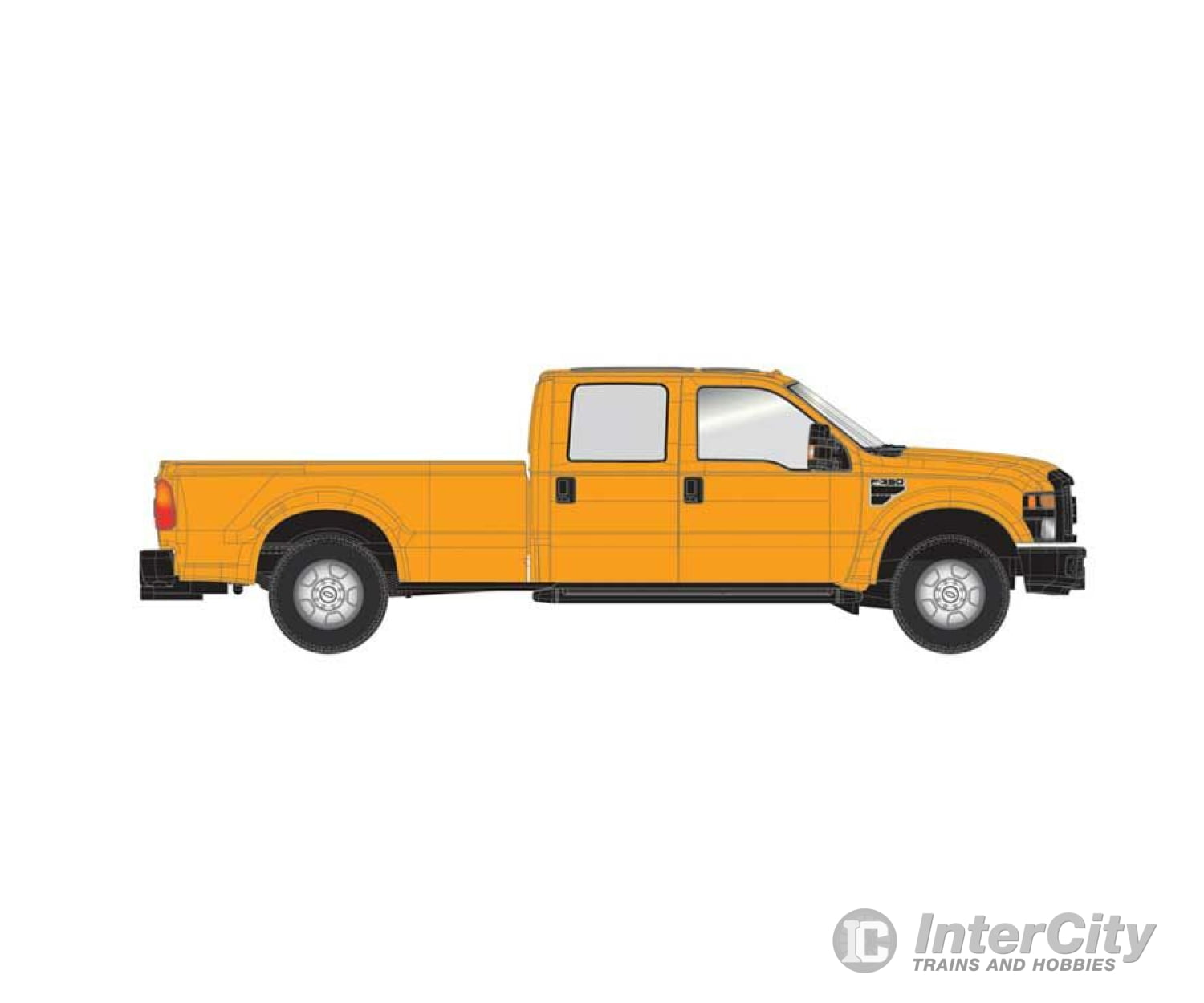 Atlas 35000004 Ford(R) F-350 Crew-Cab Pickup Truck - Assembled -- Safety Orange Cars & Trucks