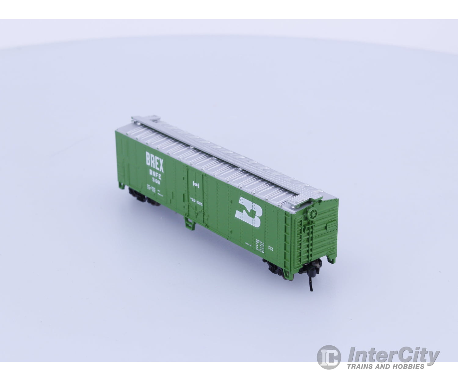 Atlas 3653-2.50 N 50’ Mechanical Reefer Burlington Northern (BN) 5198 Freight Cars