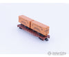 Atlas 37541 N 50’ Piggyback Flatcar with Two 24’ Trailers Canadian National (CN) 682442 Freight Cars