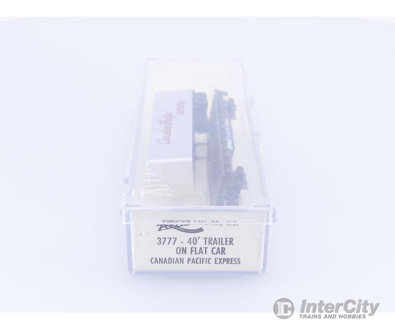 Atlas 3777 N 53’ Flatcar with 40’ Semi Trailer Canadian Pacific (CP) 504639 Freight Cars