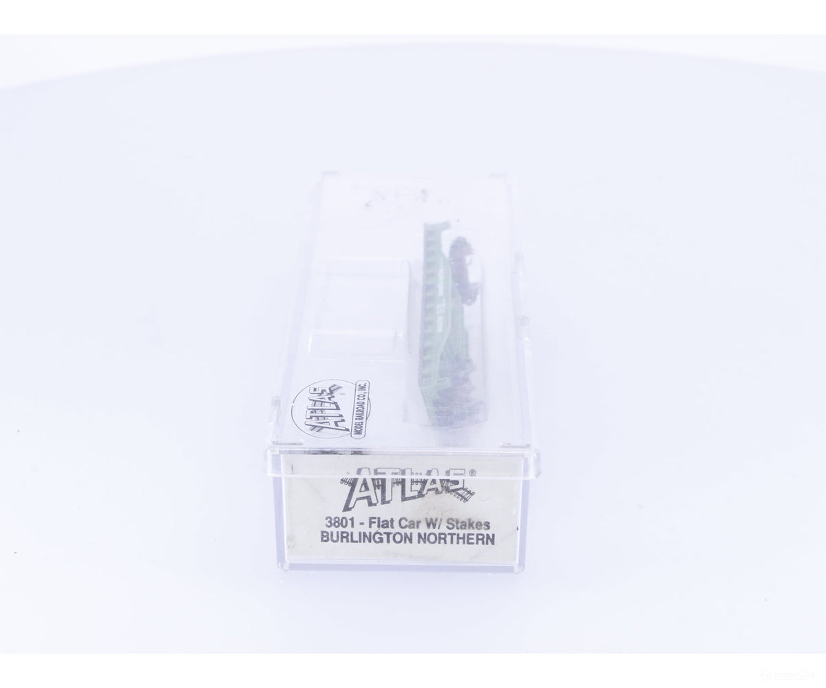 Atlas 3801 N Flat Car Burlington Northern (BN) 602298 - Freight Cars