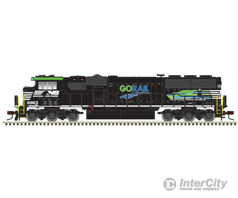 Atlas 40003961 Ns - Emd Sd60E Standard Dc Master Silver -- Norfolk Southern 6963 (Go Rail Scheme