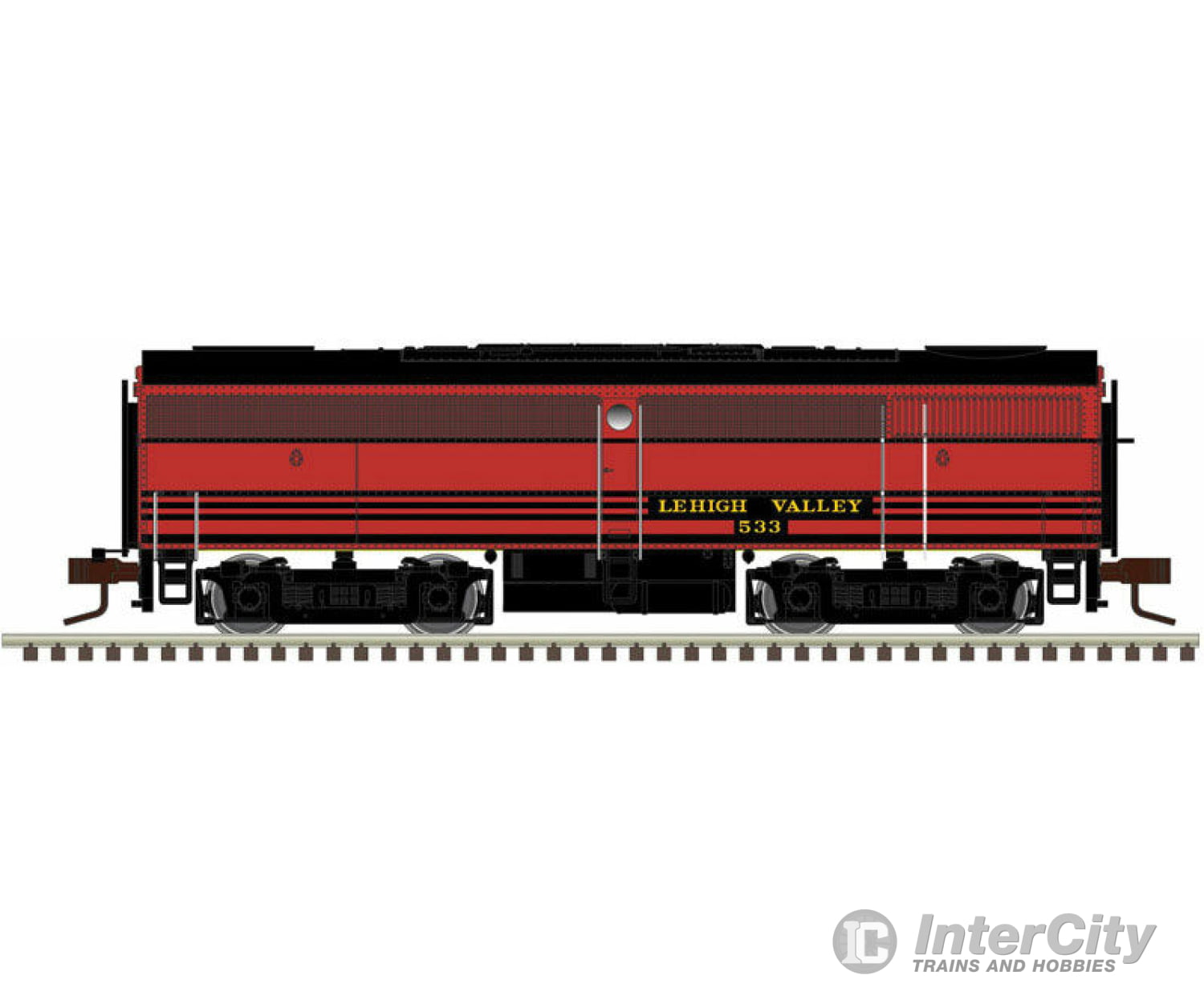 Atlas 40004591 Alco Fb1 - Loksound And Dcc Master(Tm) Gold -- Lehigh Valley 531 (Cornell Red Black)