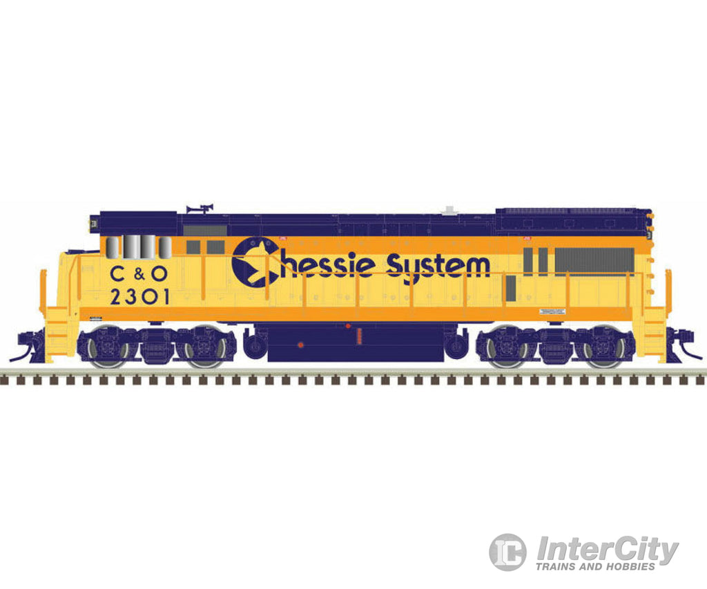 Atlas 40004638 Ge U23B - Standard Dc Master(R) Silver -- Chessie C&O 2309 (Orange Blue Yellow)