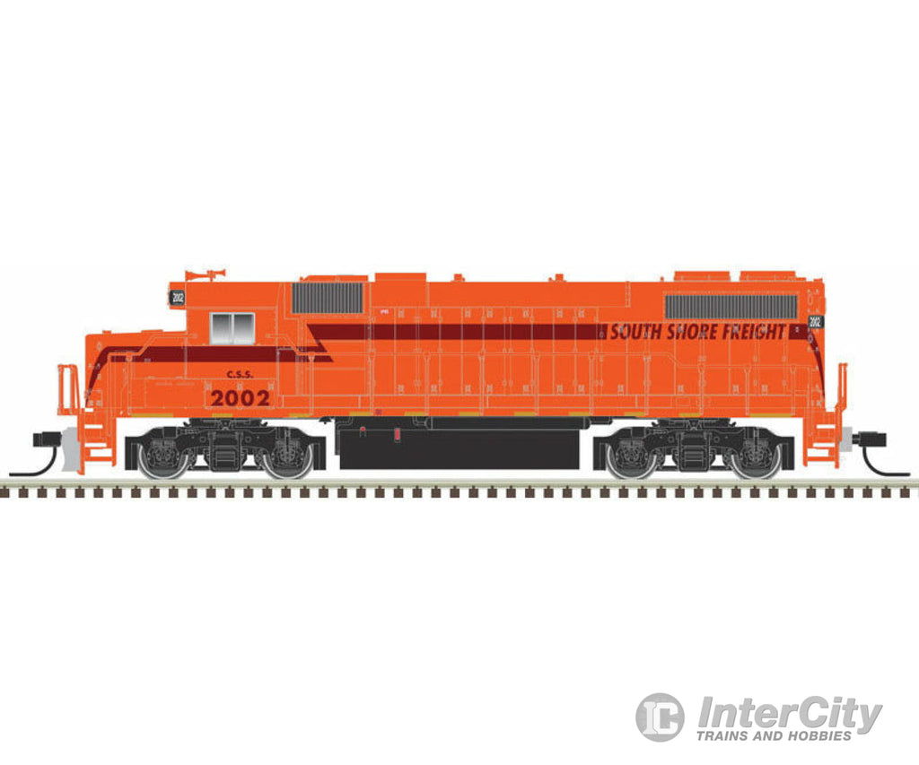 Atlas 40004814 Emd Gp38-2 Phase Ii - Standard Dc -- South Shore Freight 2002 (Orange Maroon Silver)