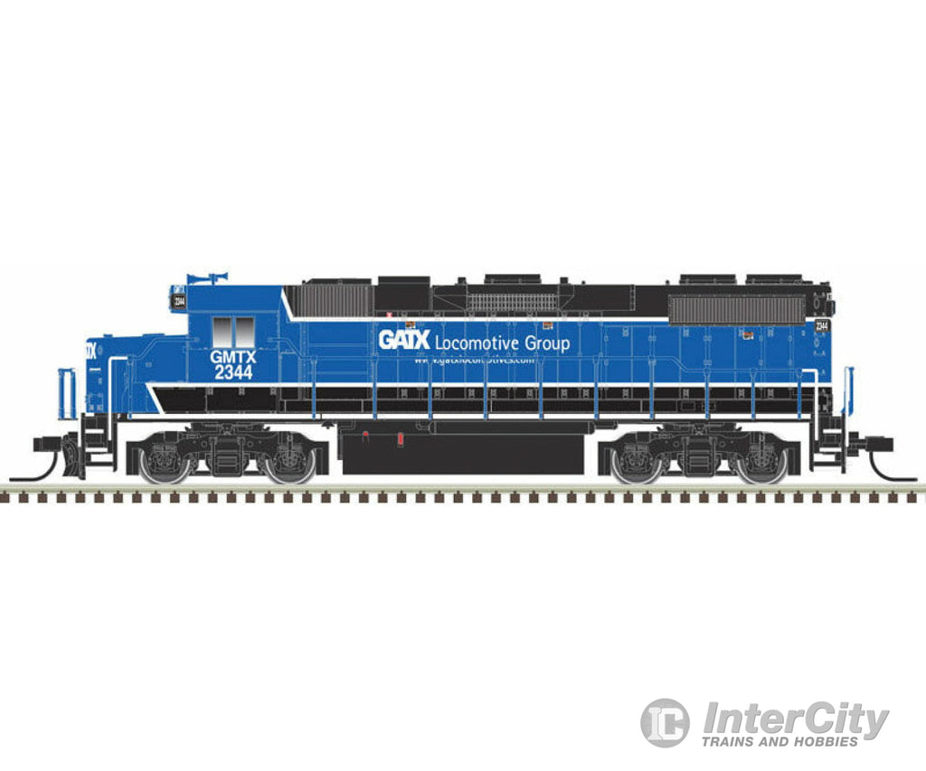 Atlas 40004821 Emd Gp38-2 Phase Ii - Standard Dc -- Gatx Leasing Gmtx 2346 (Black Blue) Locomotives