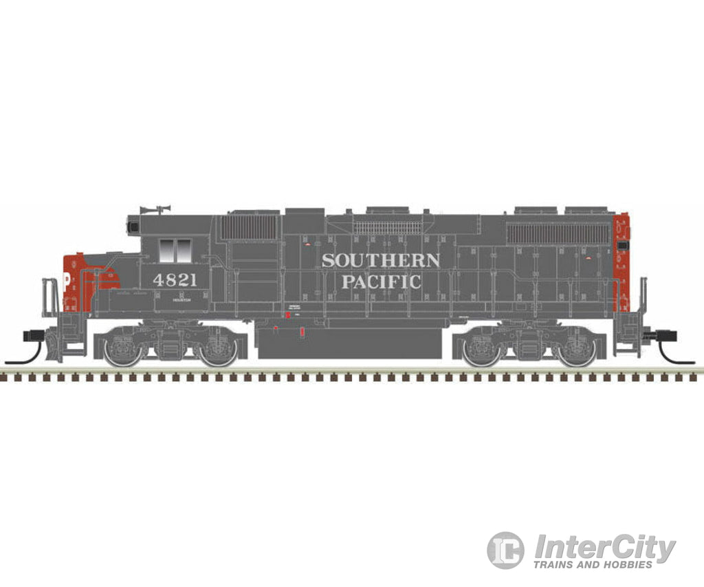 Atlas 40004852 Emd Gp38-2 Phase Ii - Loksound And Dcc -- Southern Pacific 4821 (Gray Red)