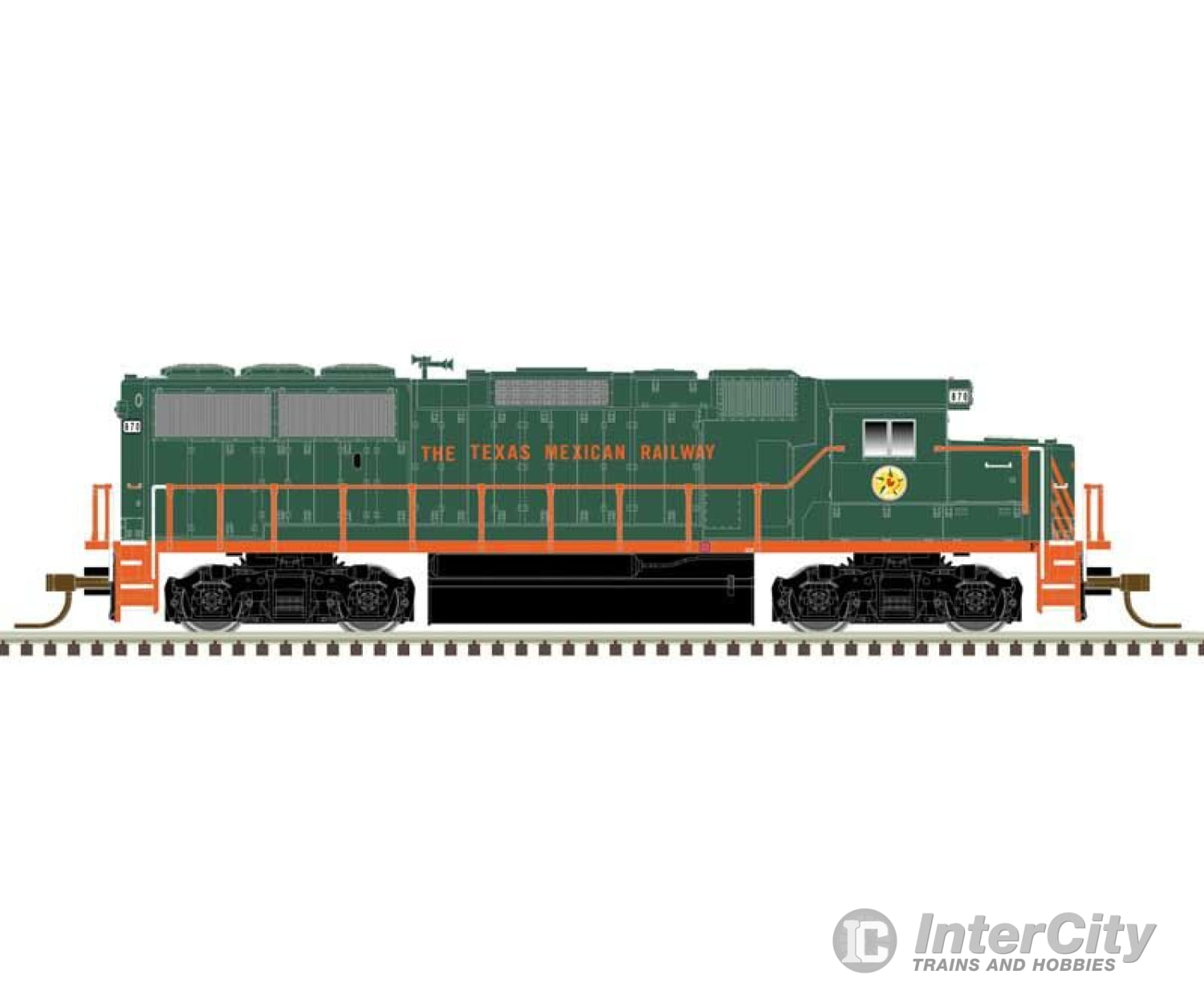 Atlas 40004909 Emd Gp60 - Standard Dc Master(Tm) Silver -- Texas Mexican 869 (Green Orange No Ditch