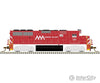 Atlas 40004911 Emd Gp60 - Standard Dc Master(Tm) Silver -- Vermont Railway 381 (Red White)