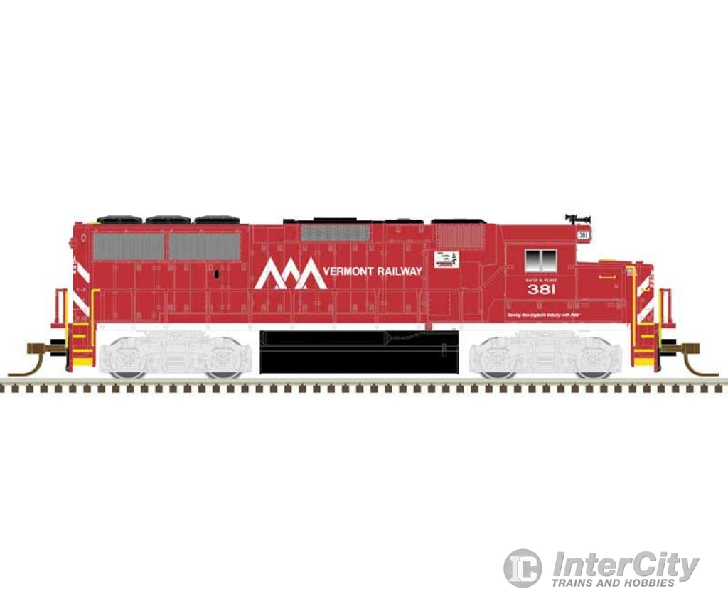 Atlas 40004911 Emd Gp60 - Standard Dc Master(Tm) Silver -- Vermont Railway 381 (Red White)