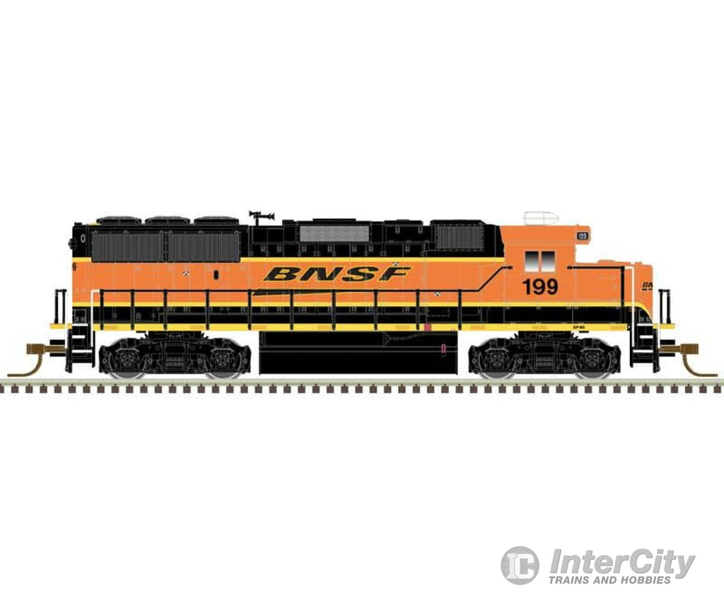 Atlas 40004914 Emd Gp60 - Standard Dc Master(Tm) Silver -- Bnsf Railway 199 (Orange Yellow Black